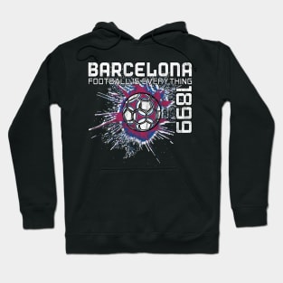 Football Is Everything - FC Barcelona Splatter Strike Vintage Hoodie